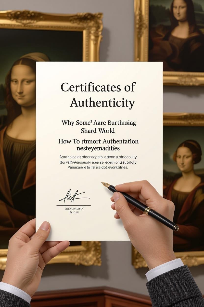The Ultimate Guide to Certificates of Authenticity: Why That Paper Is Worth Its Weight in Gold