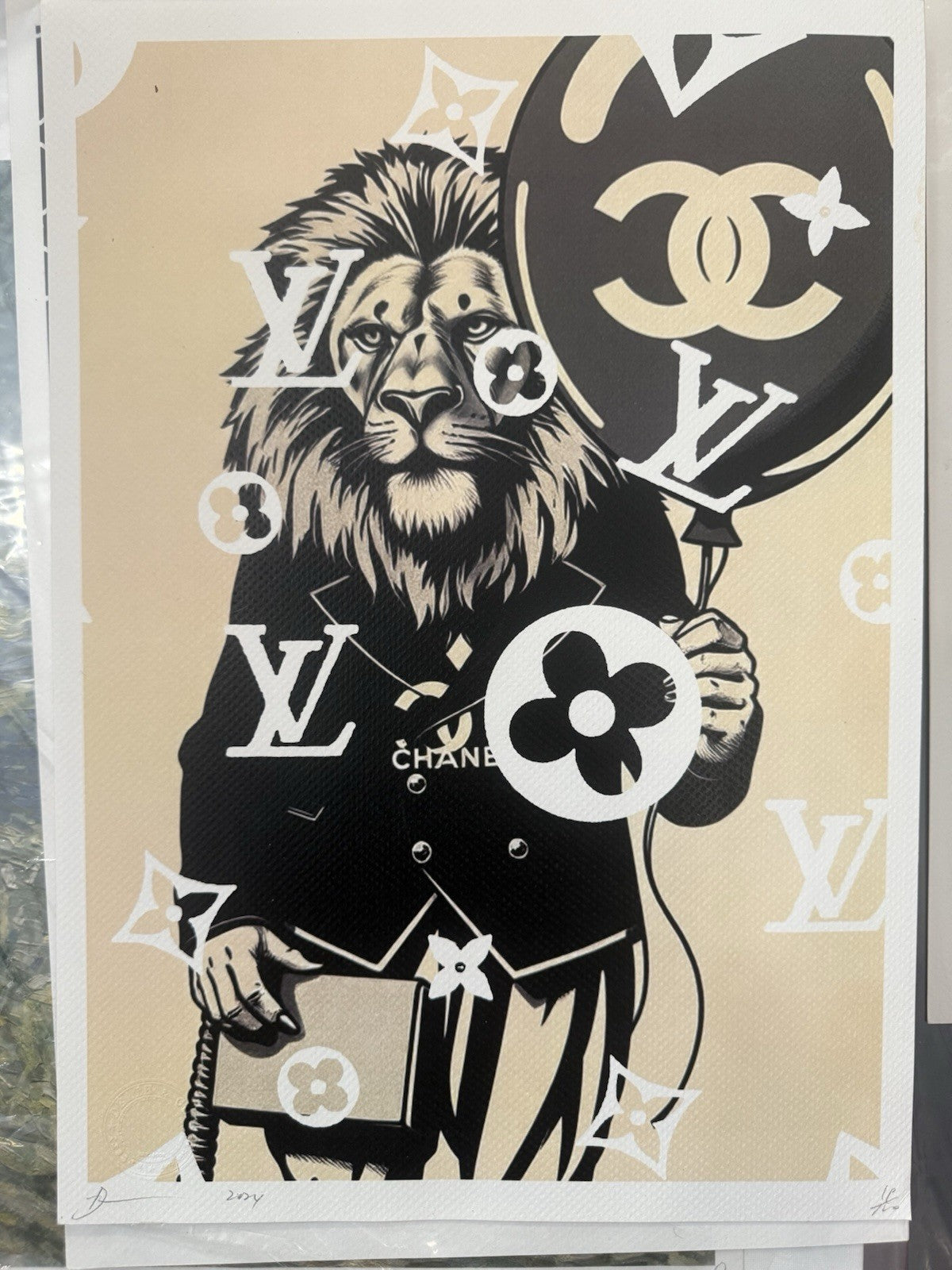 Death NYC  Luxury Street Art Print Chanel Balloon Louis Vuitton Pop Art