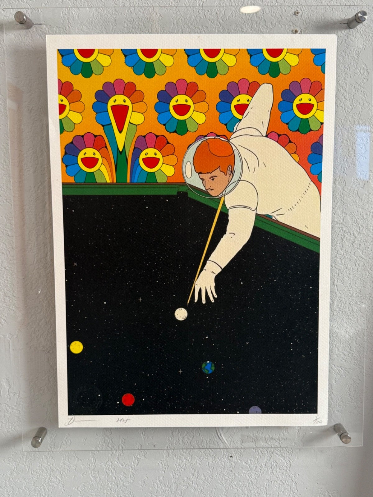 Fine Art Death NYC Limited Edition Street Art Print - Astronaut Space Pool