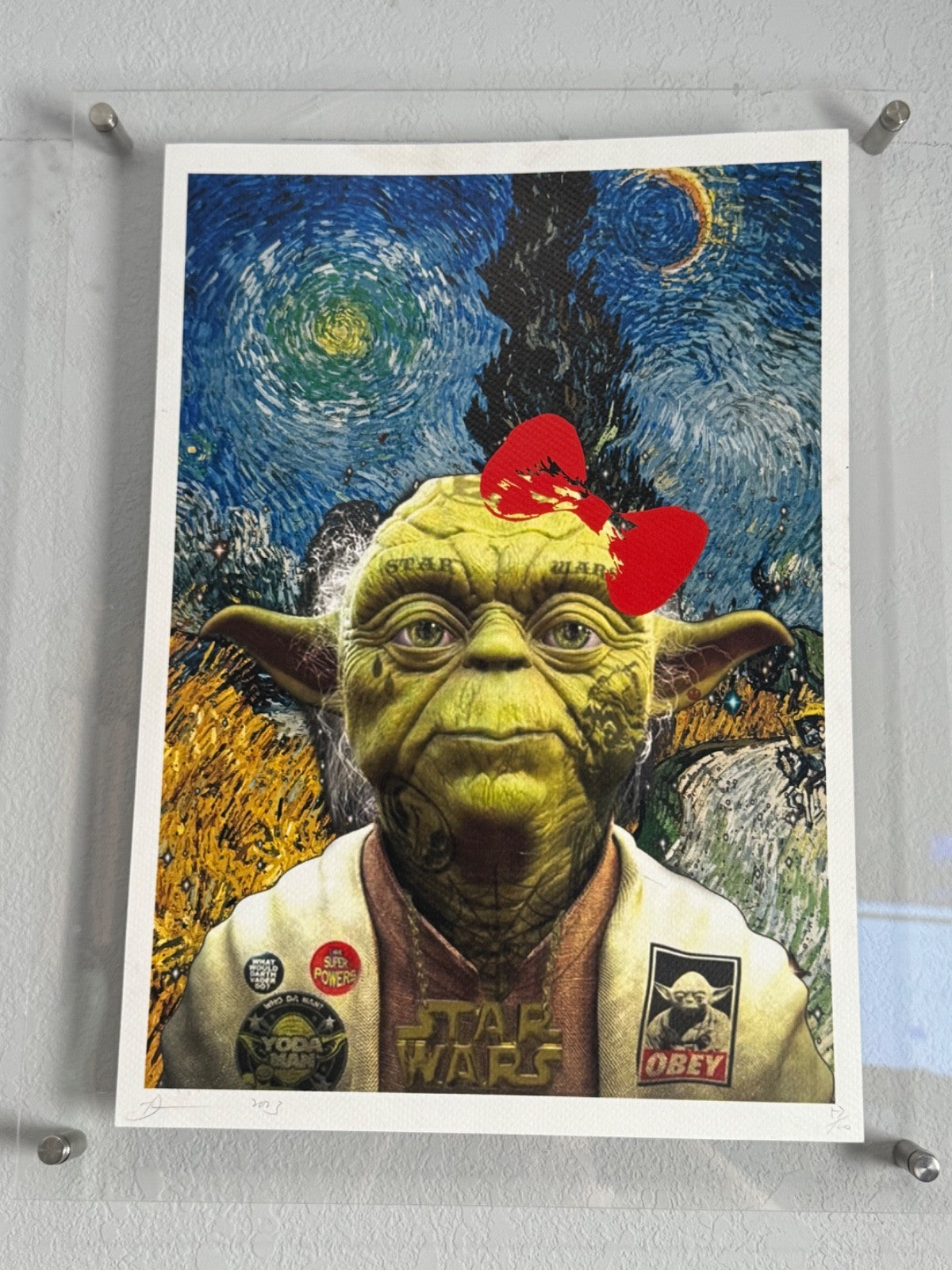 Fine Art Death NYC Limited Edition Street Art Print - Astronaut Space Pool