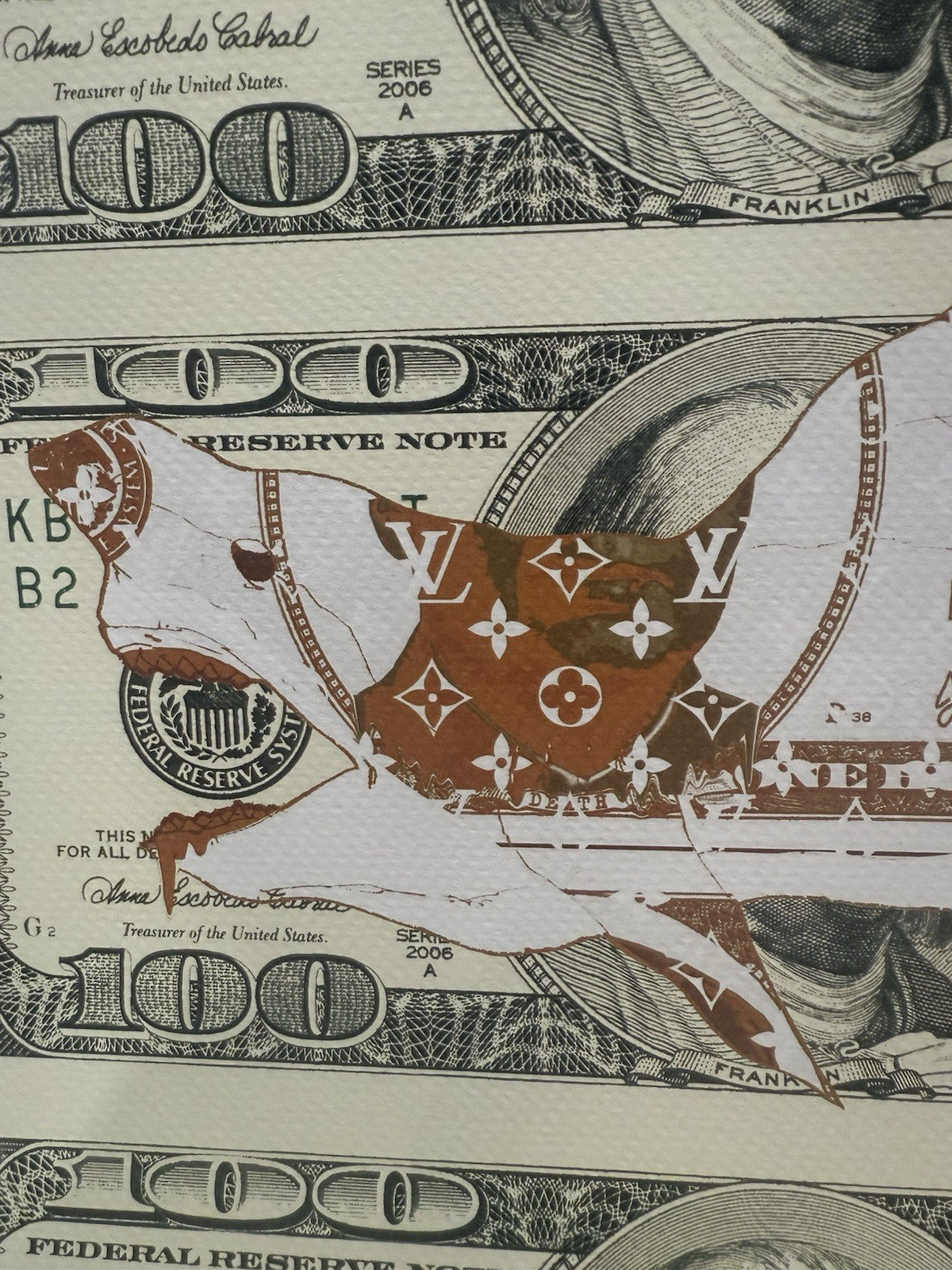 DEATH NYC Flying Pig Louis Vuitton Print - Signed 76/100 (2022) Limited Edition