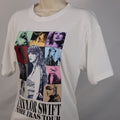 🎵🎸Taylor Swift Eras Tour White T-Shirt Medium Official Merch Collage  Medium