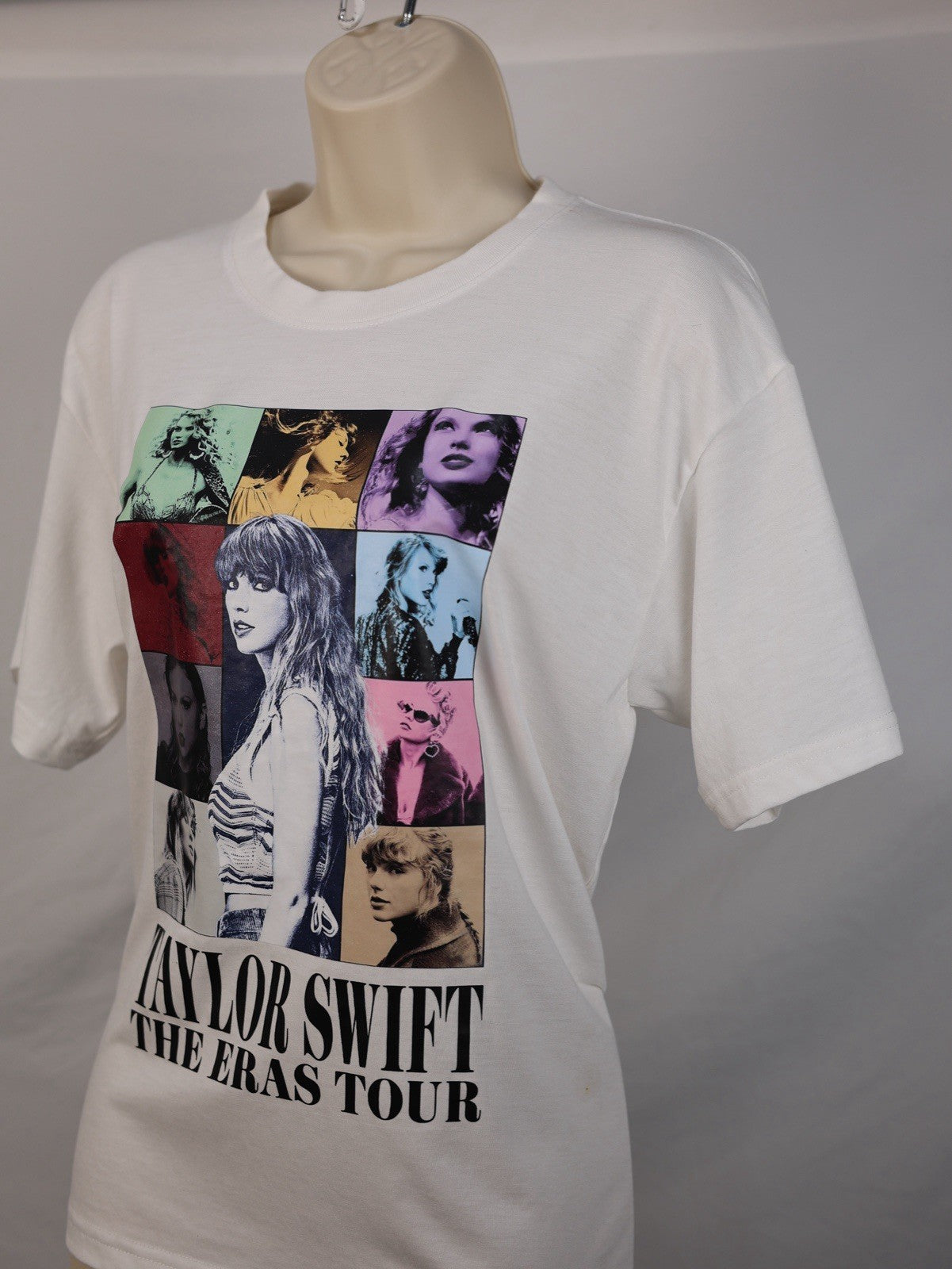 🎵🎸Taylor Swift Eras Tour White T-Shirt Medium Official Merch Collage  Medium